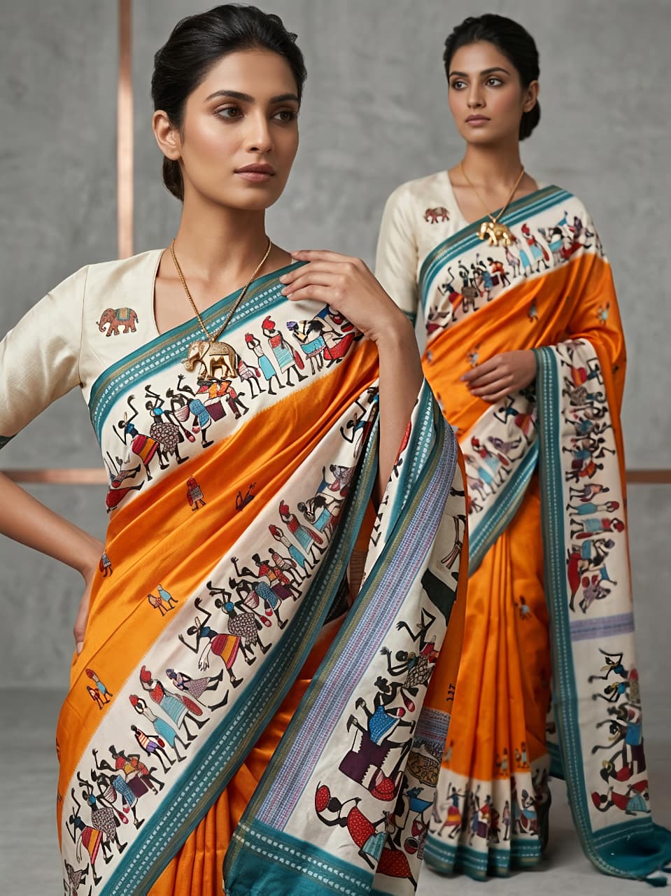 Drak Yellow mull mull cotton Premium Digital Print For Women