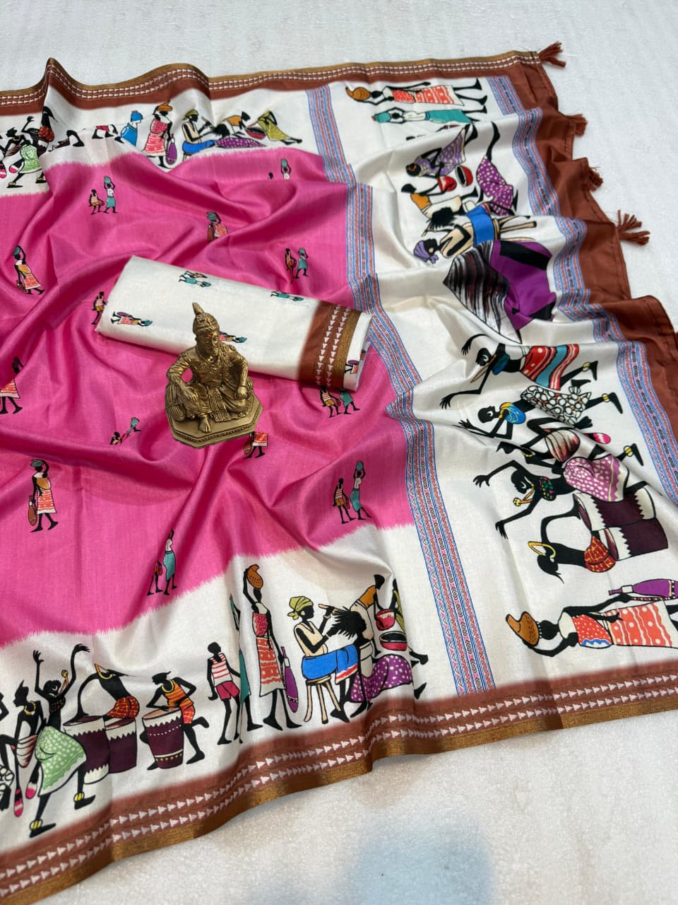 Pink mull mull cotton Premium Digital Print For Women