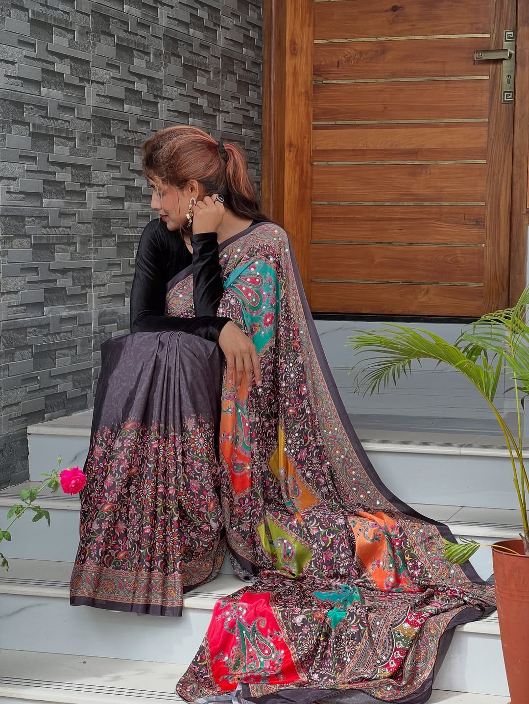 Graay Masakali fabric Premium Digital Print For Women